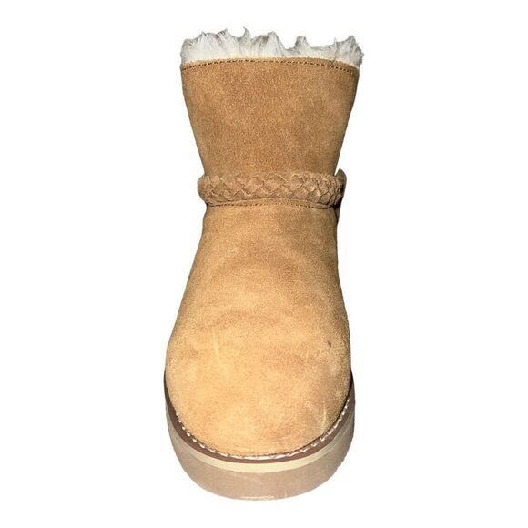 Style & Co Womens Kaii Cold-Weather Ankle Booties Suede Chestnut Brown 5M New - Picture 4 of 9